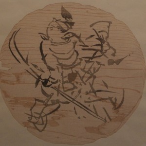 獣頭人身像?