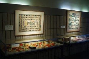 万葉かるた展示