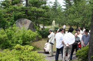 羽咋高校の折口信夫の校歌歌碑